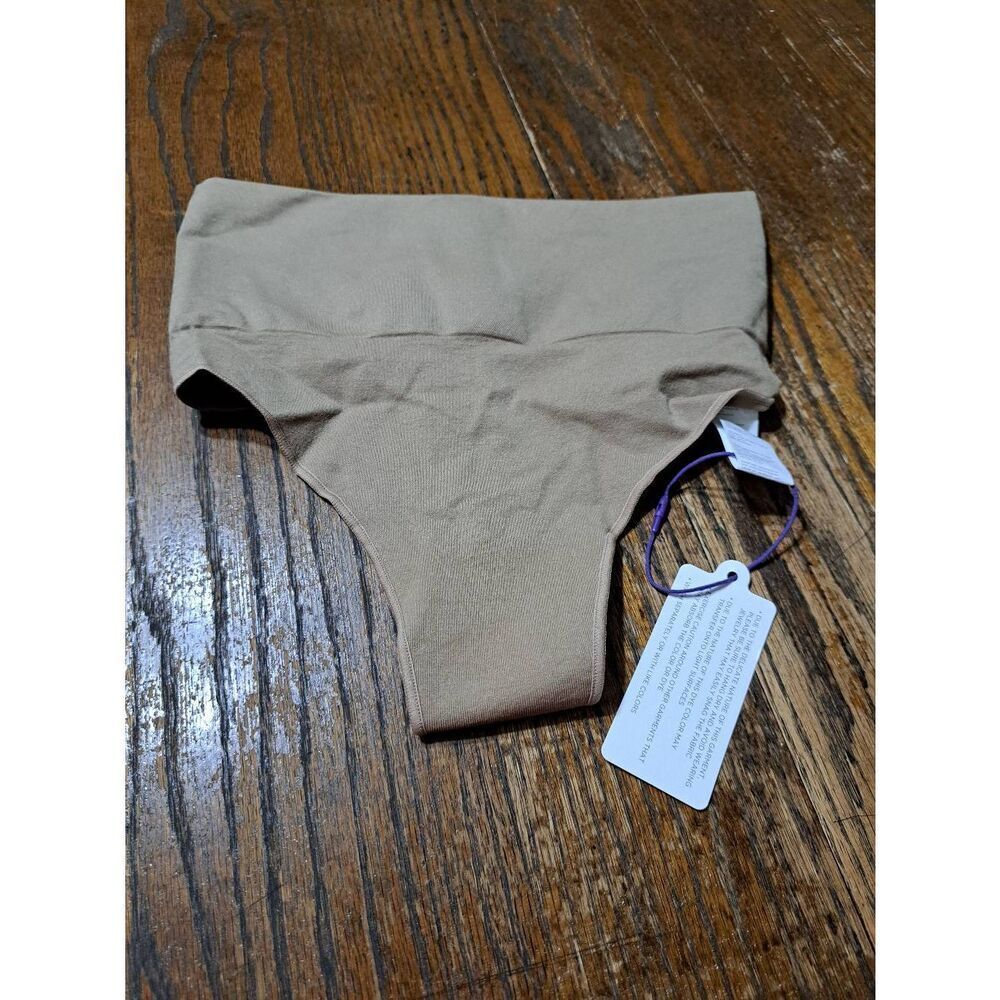 New Medium Large Fabletic Moody Bitc Taupe Nearly Naked Shaping High Waist Thong